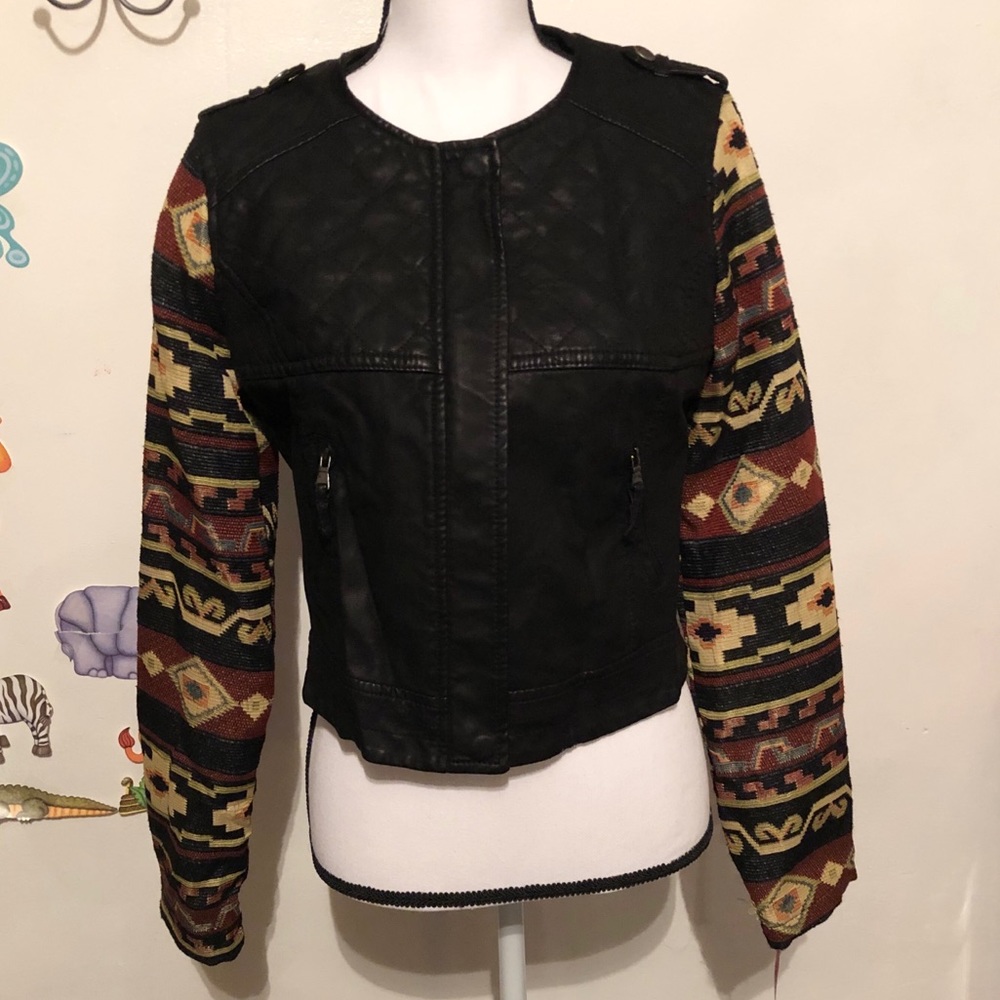 Xhilaration Aztec Moto Jacket